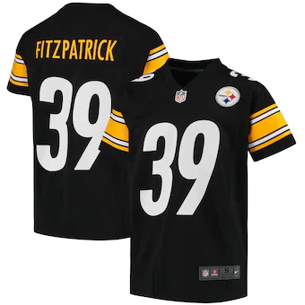 youth nike minkah fitzpatrick black pittsburgh steelers gam